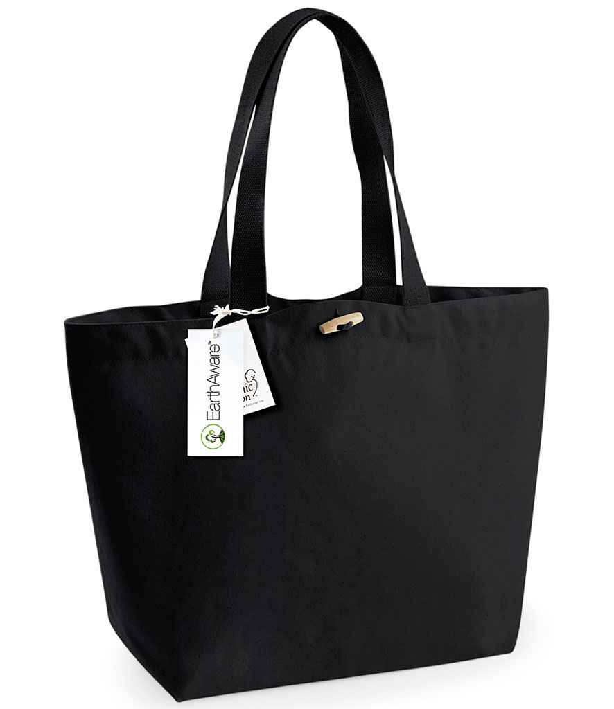 Westford Mill EarthAware® Organic Marina Tote Bag Black