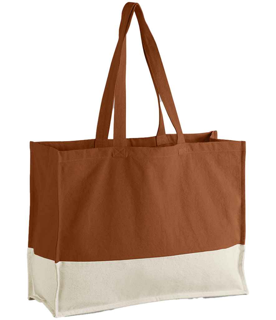 Westford Mill EarthAware® Organic Contrast Shopper Pumpkin/Natural