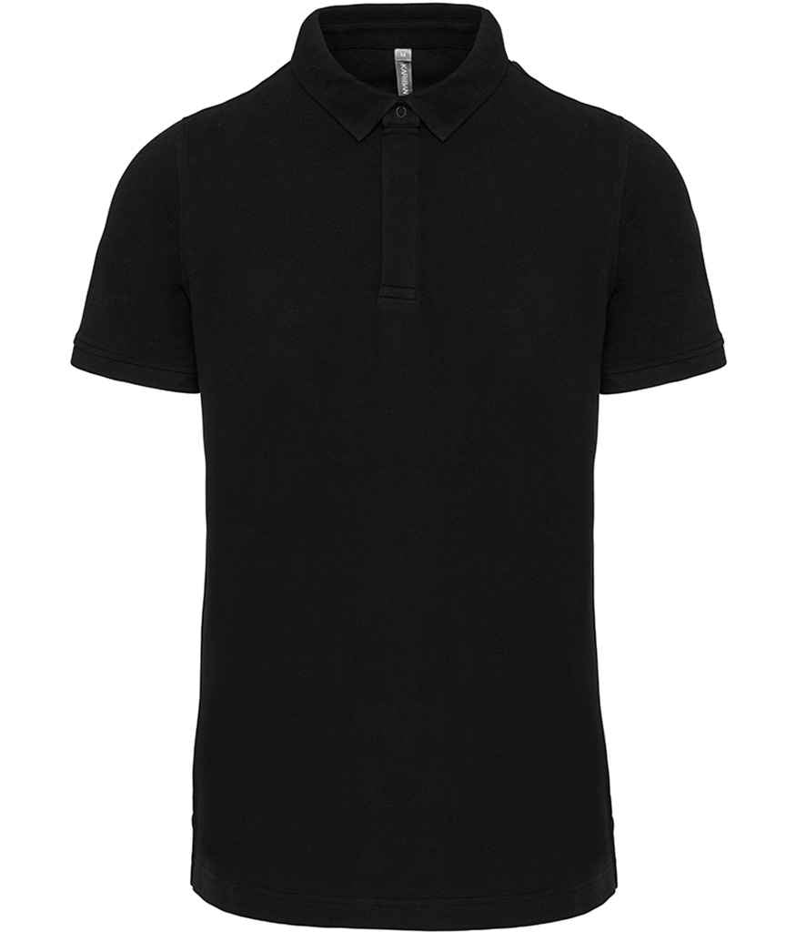 WK Designed to Work Stud Piqué Polo Shirt Black
