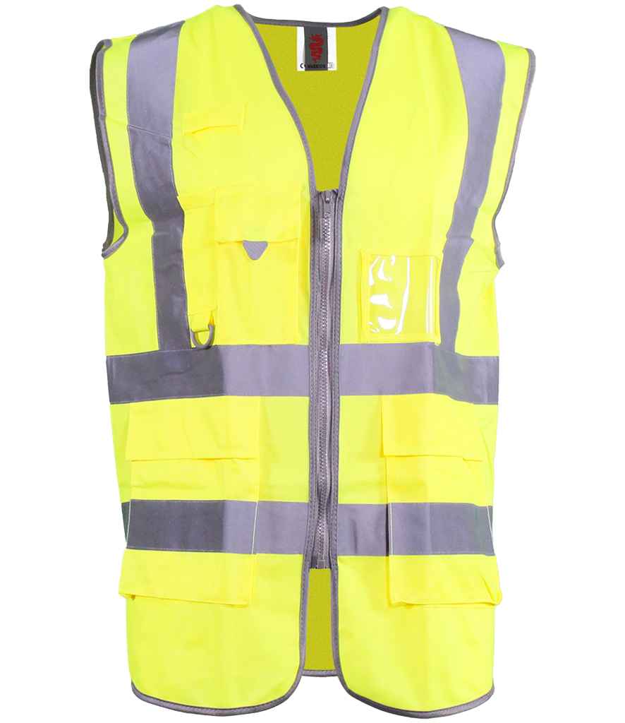 Warrior Hi-Vis Executive Waistcoat Yellow