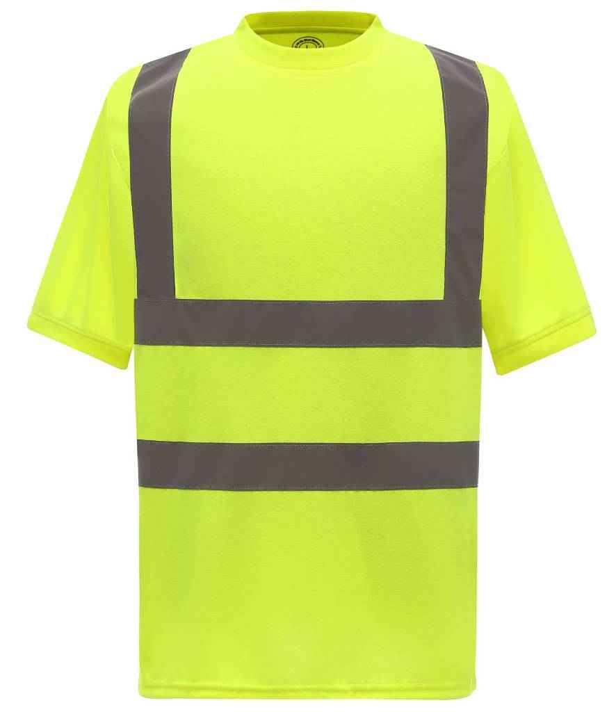 Yoko Hi-Vis Short Sleeve T-Shirt Yellow