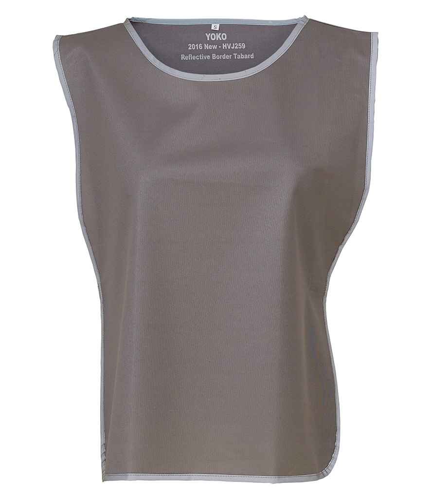 Yoko Hi-Vis Reflective Border Tabard Grey