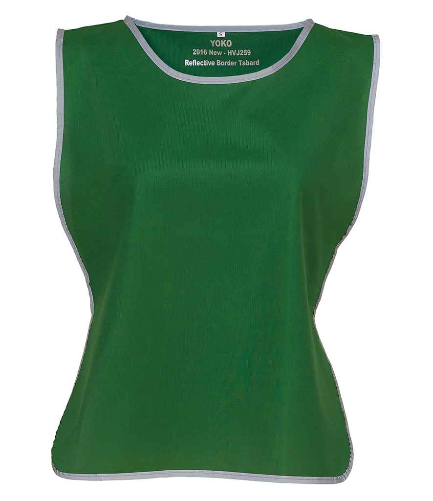 Yoko Hi-Vis Reflective Border Tabard | Paramedic Green - Lancashire Teamwear