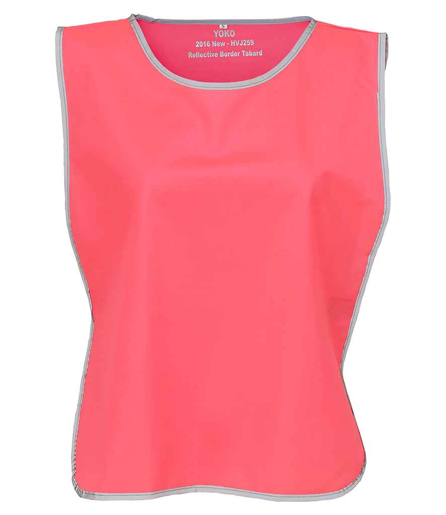 Yoko Hi-Vis Reflective Border Tabard | Pink - Lancashire Teamwear
