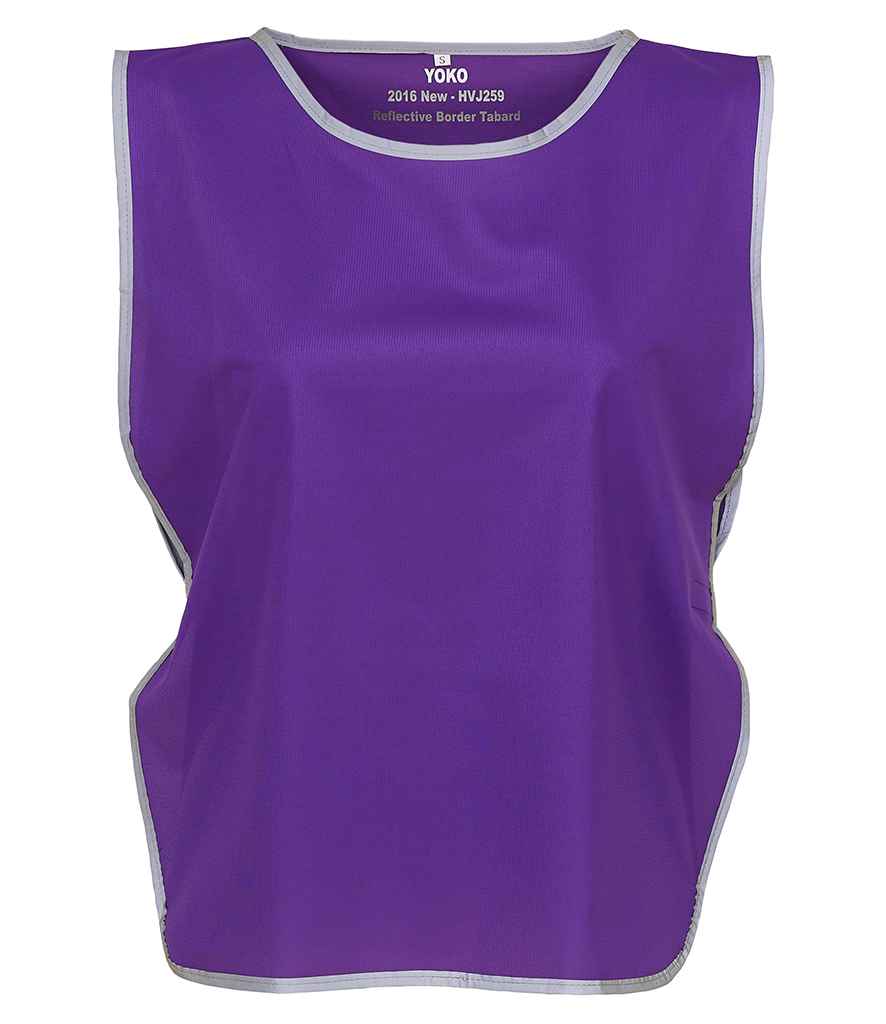 Yoko Hi-Vis Reflective Border Tabard | Purple - Lancashire Teamwear