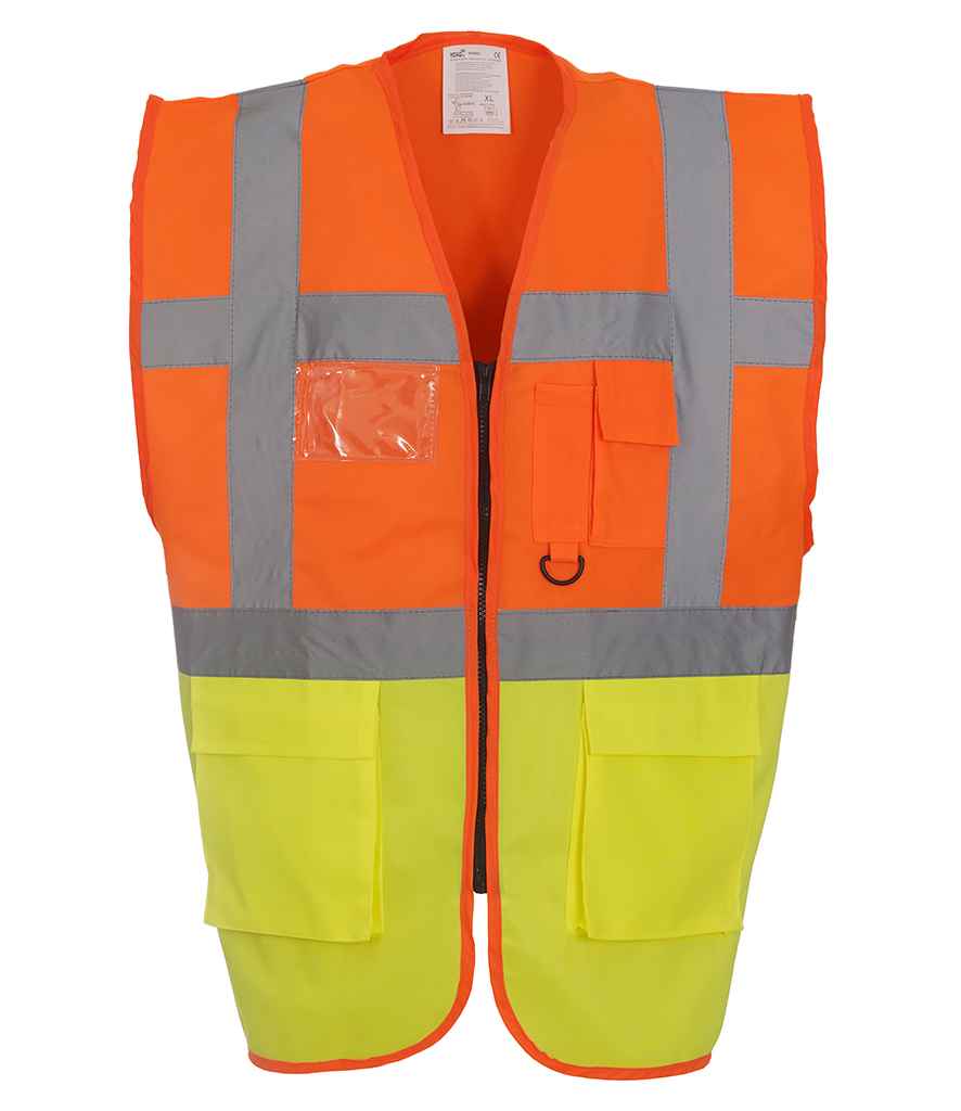 Yoko Executive Waistcoat | Orange/Yellow Orange/Yellow