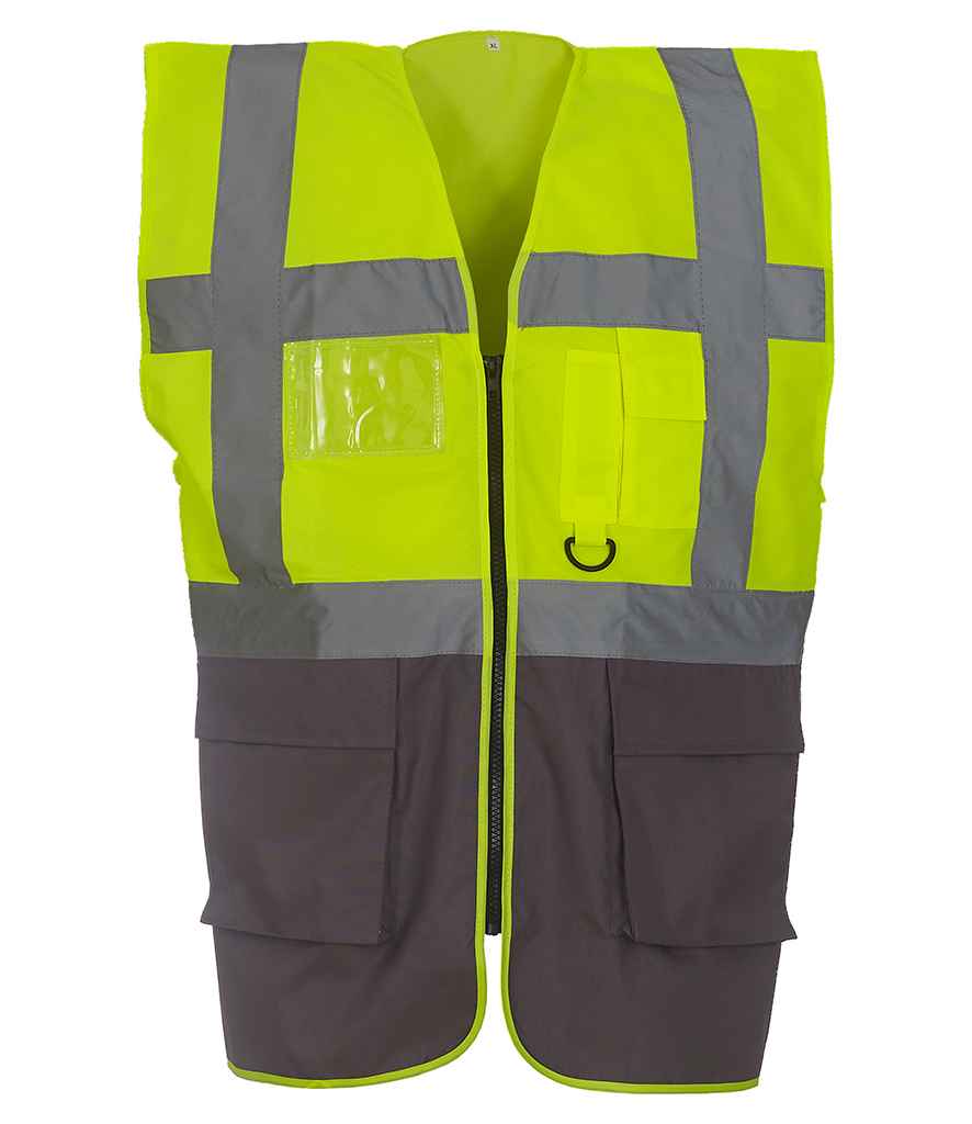 Yoko Executive Waistcoat | Yellow/Grey Yellow/Grey