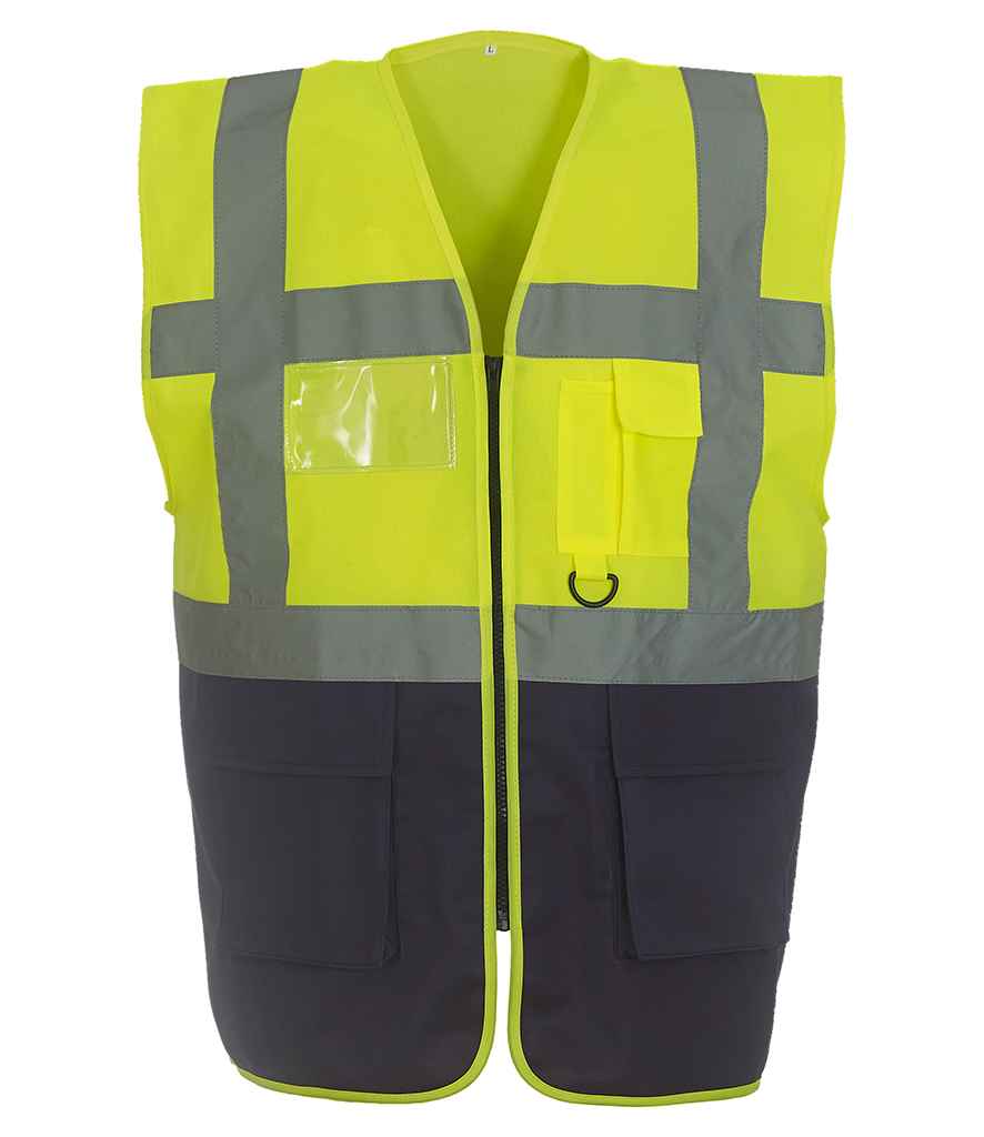 Yoko Executive Waistcoat | Yellow/Navy Yellow/Navy