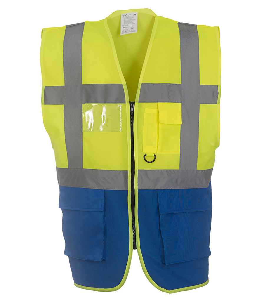 Yoko Executive Waistcoat | Yellow/Royal Blue Yellow/Royal Blue
