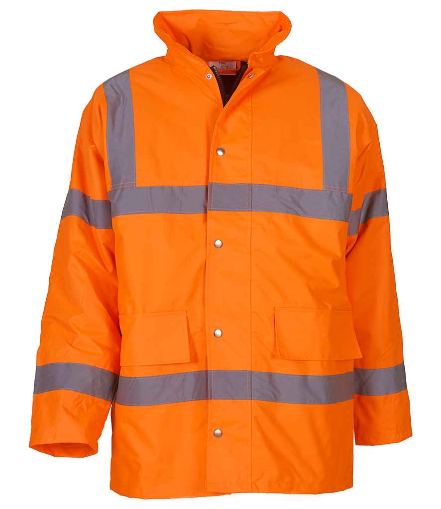 Yoko Hi-Vis Classic Motorway Jacket | Orange - Lancashire Teamwear