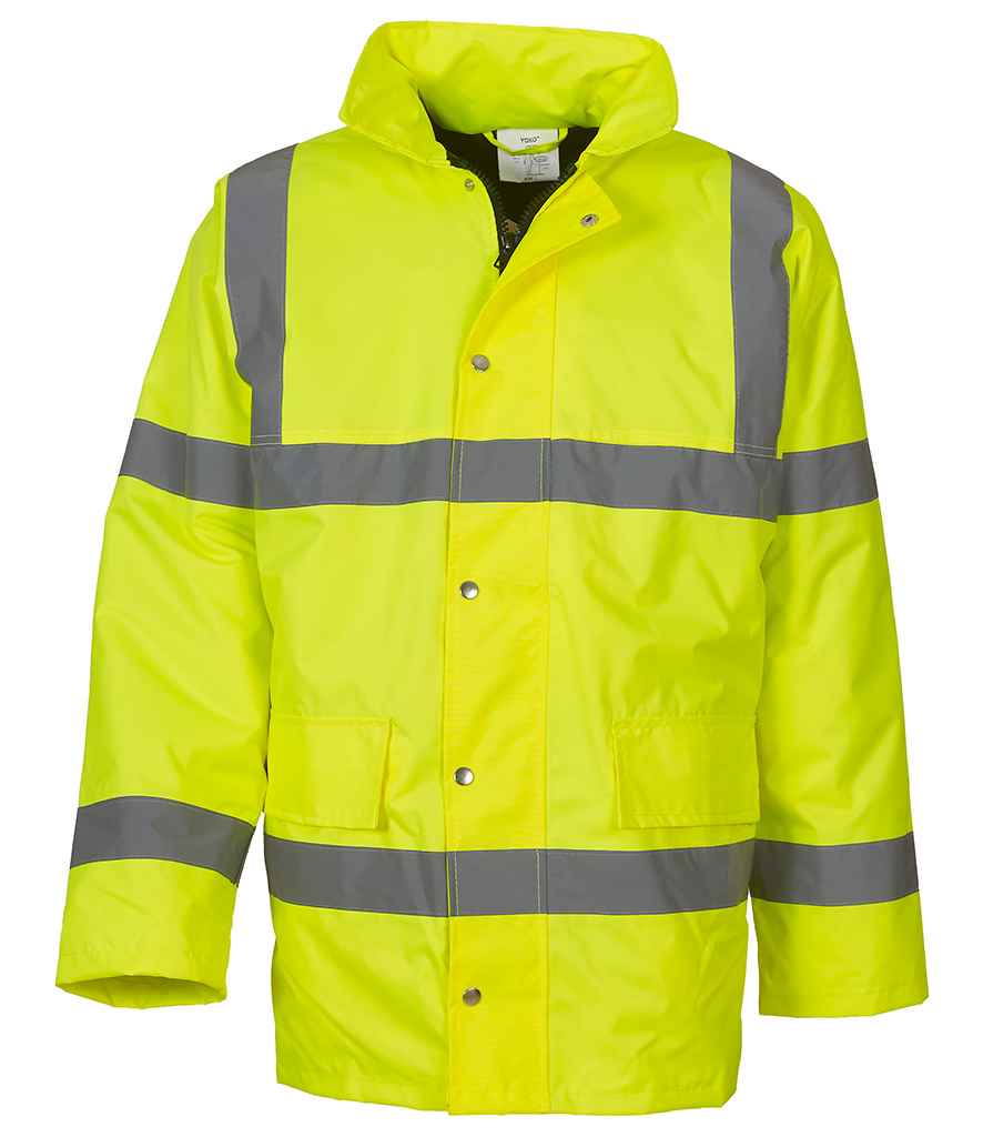 Yoko Hi-Vis Classic Motorway Jacket | Yellow - Lancashire Teamwear