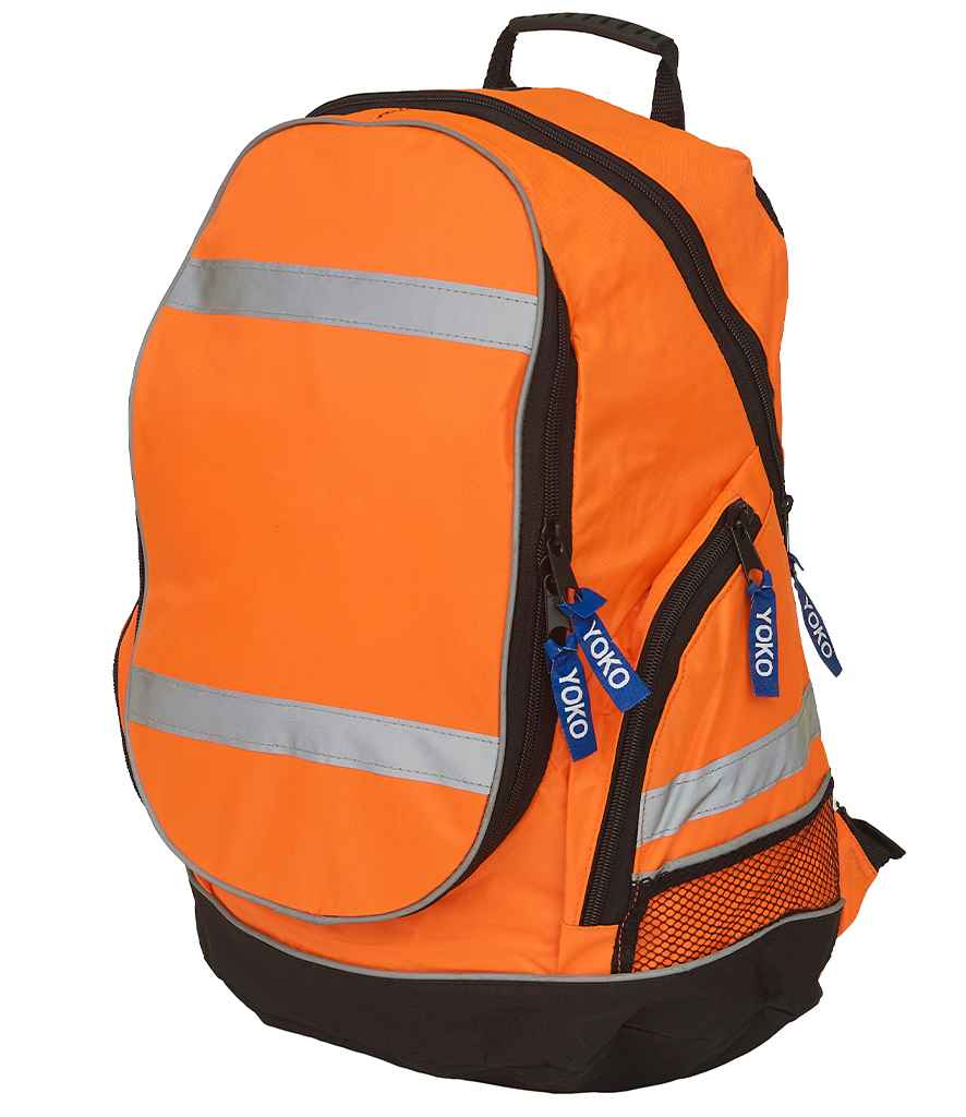 Yoko Hi-Vis London Rucksack | Orange Bag - Lancashire Teamwear