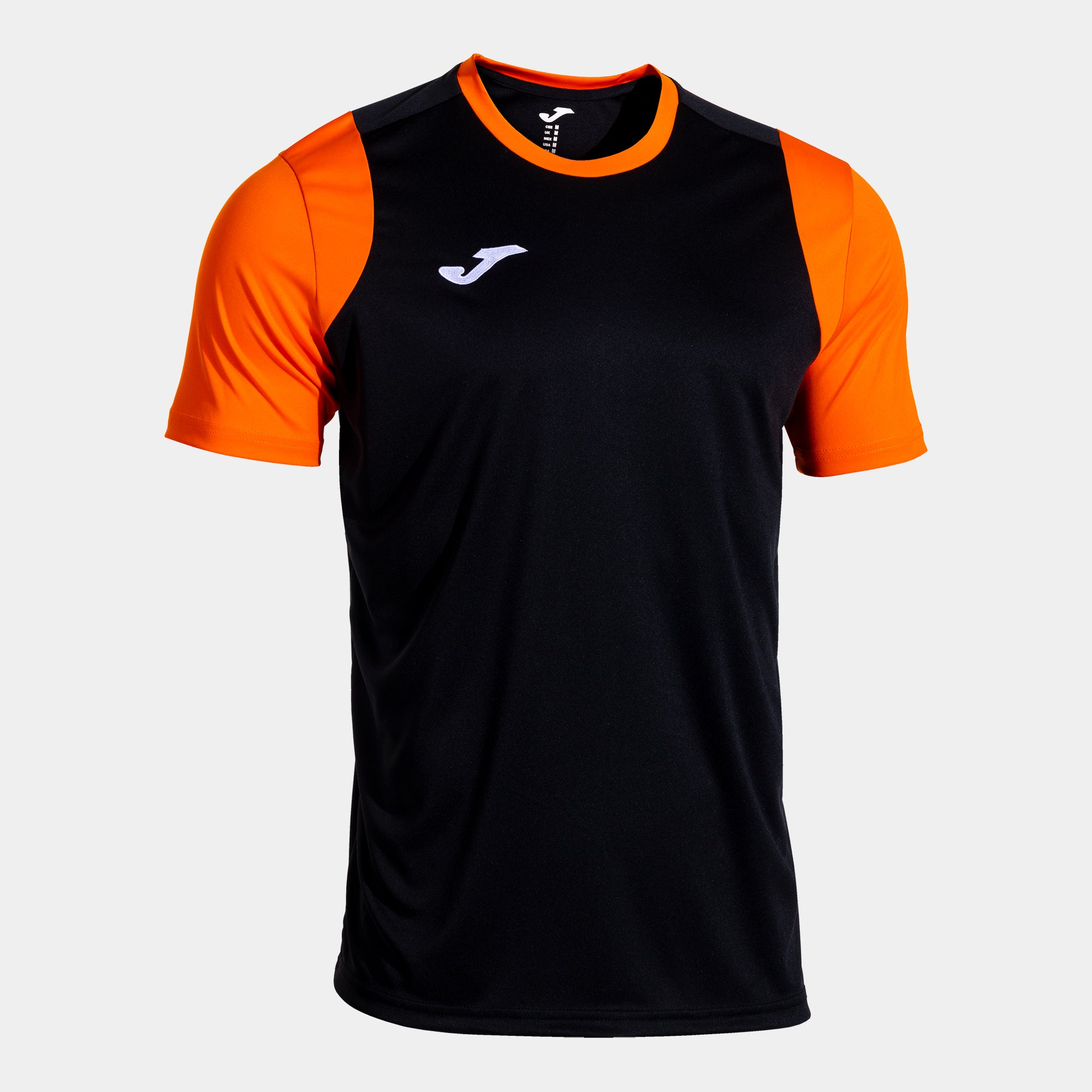 Joma Final Basket Ii Short Sleeve T-Shirt Black Orange