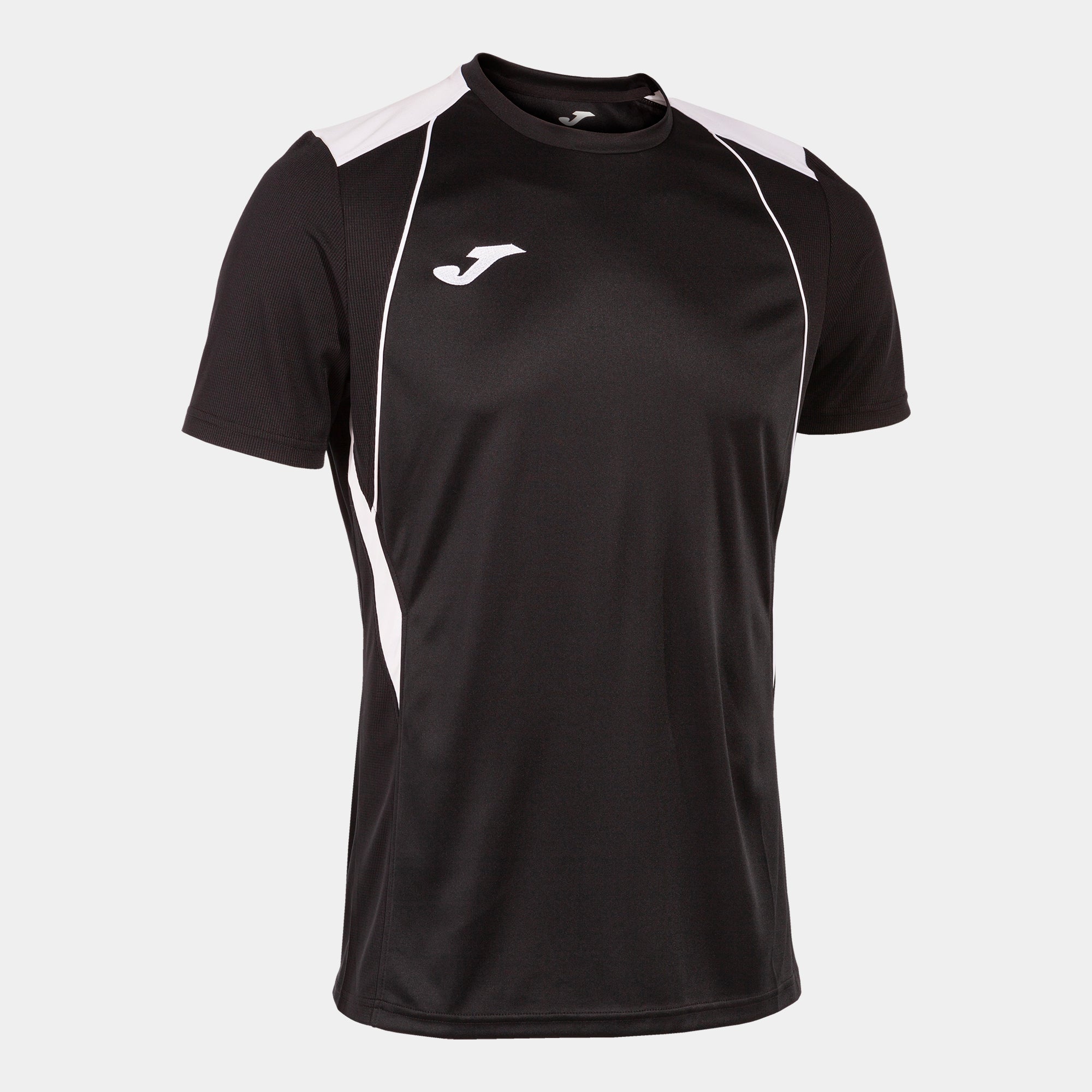 Joma Championship Vii Short Sleeve T-Shirt Black White
