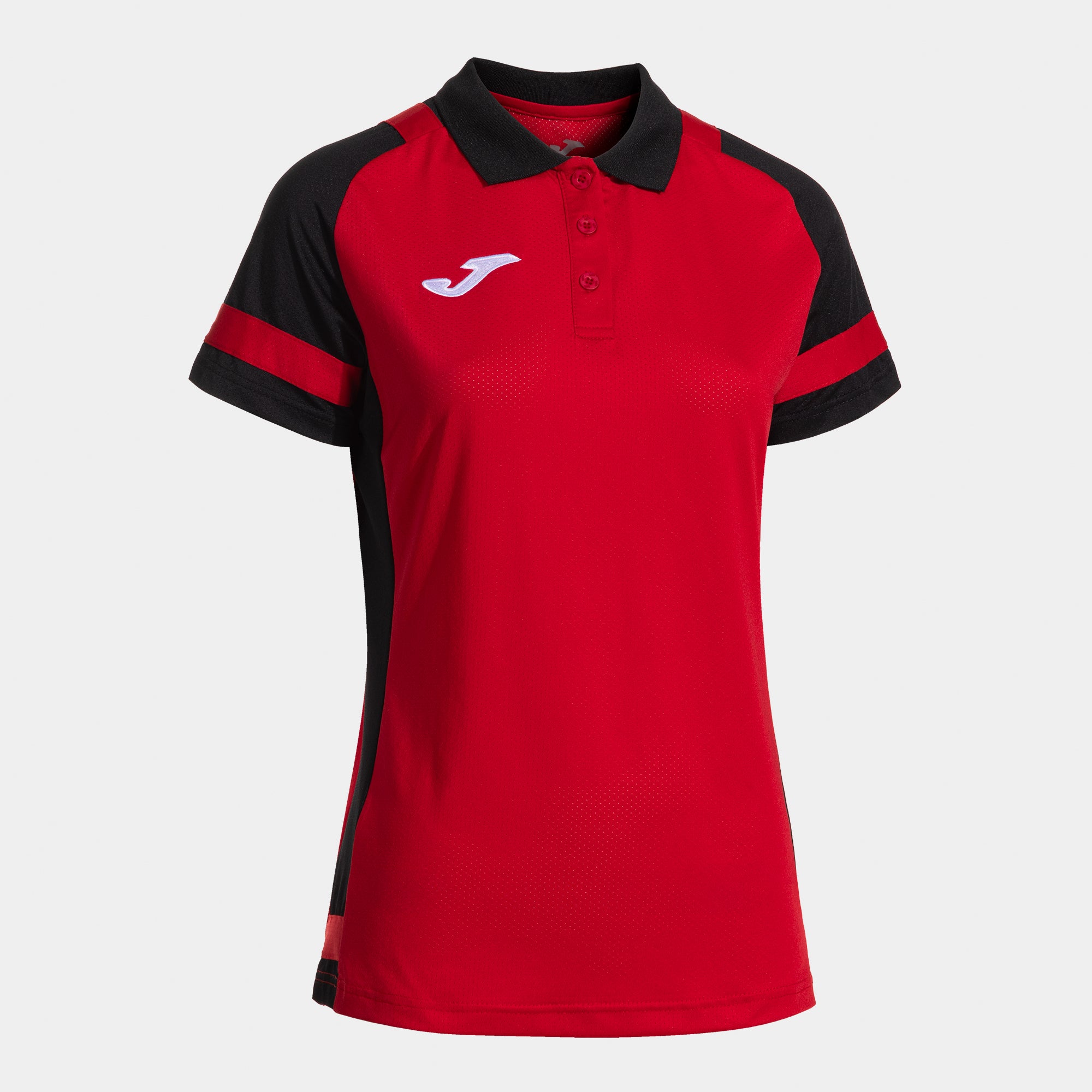 Joma Phoenix Iii Short Sleeve Polo Red Black