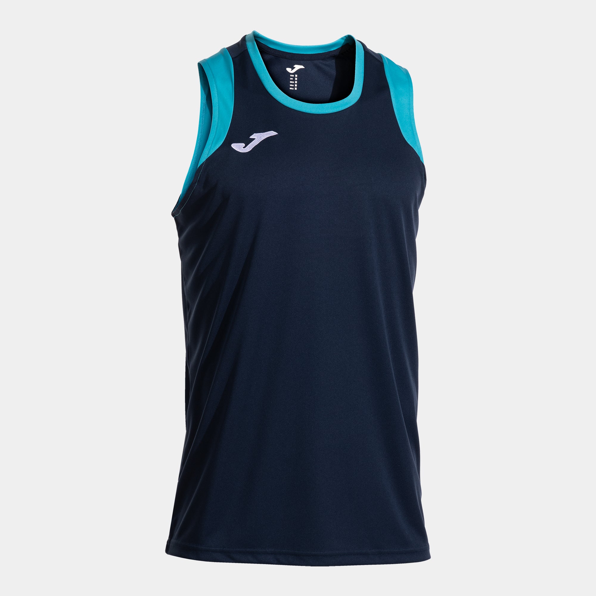 Joma Final Basket Ii Sleeveless Shirt Navy Blue Fluor Turquoise