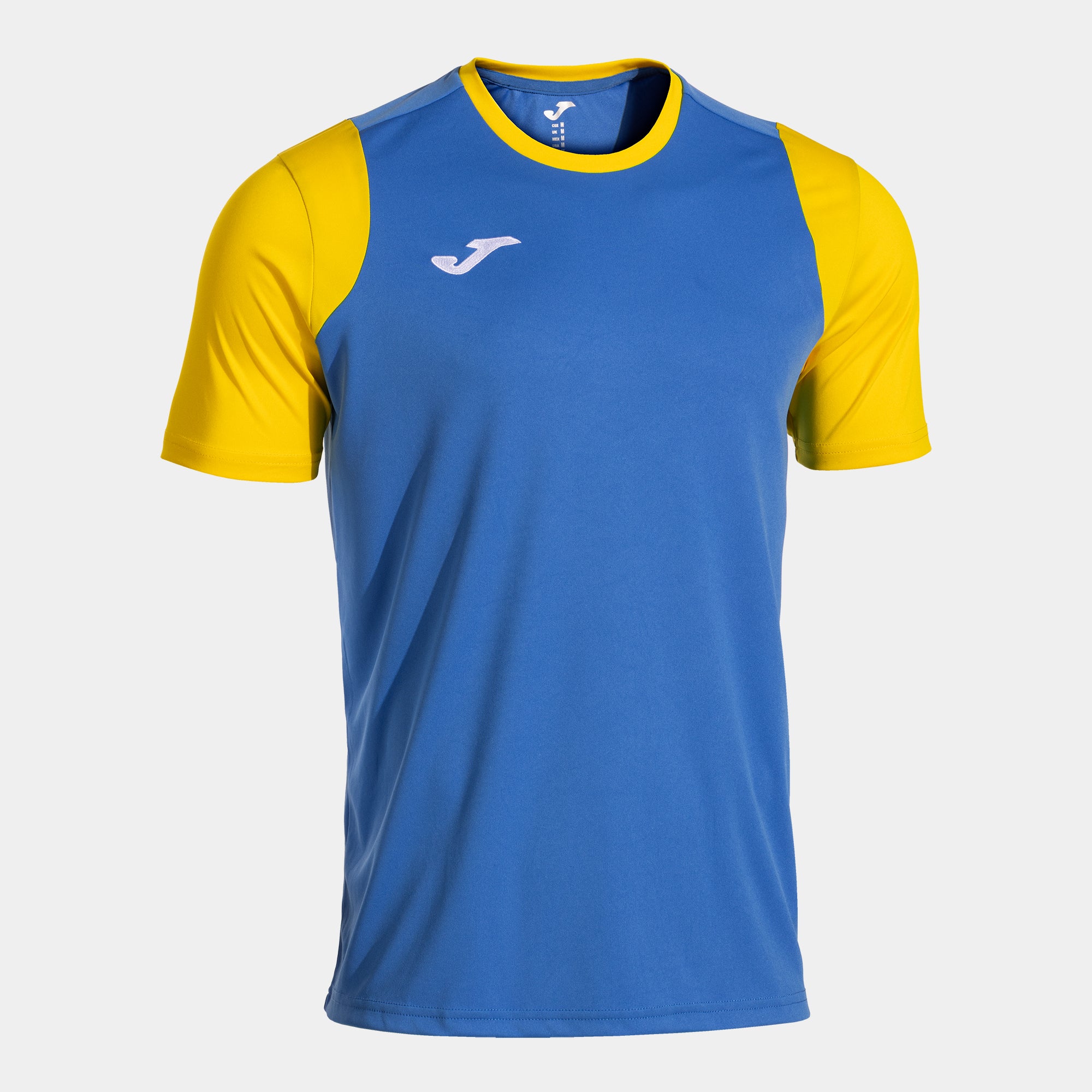 Joma Final Basket Ii Short Sleeve T-Shirt Royal Blue Yellow