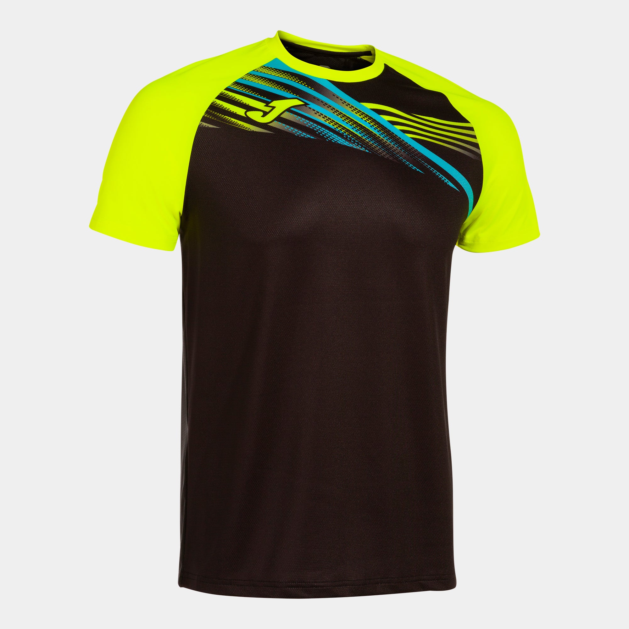 Joma Elite X Short Sleeve T-Shirt Black Fluor Yellow
