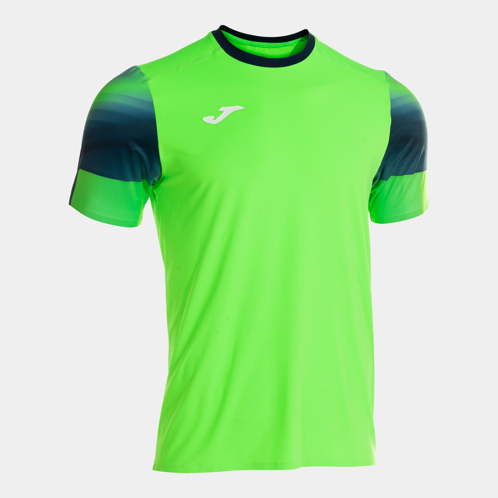 Joma Elite Xi Short Sleeve T-Shirt Fluor Green Navy