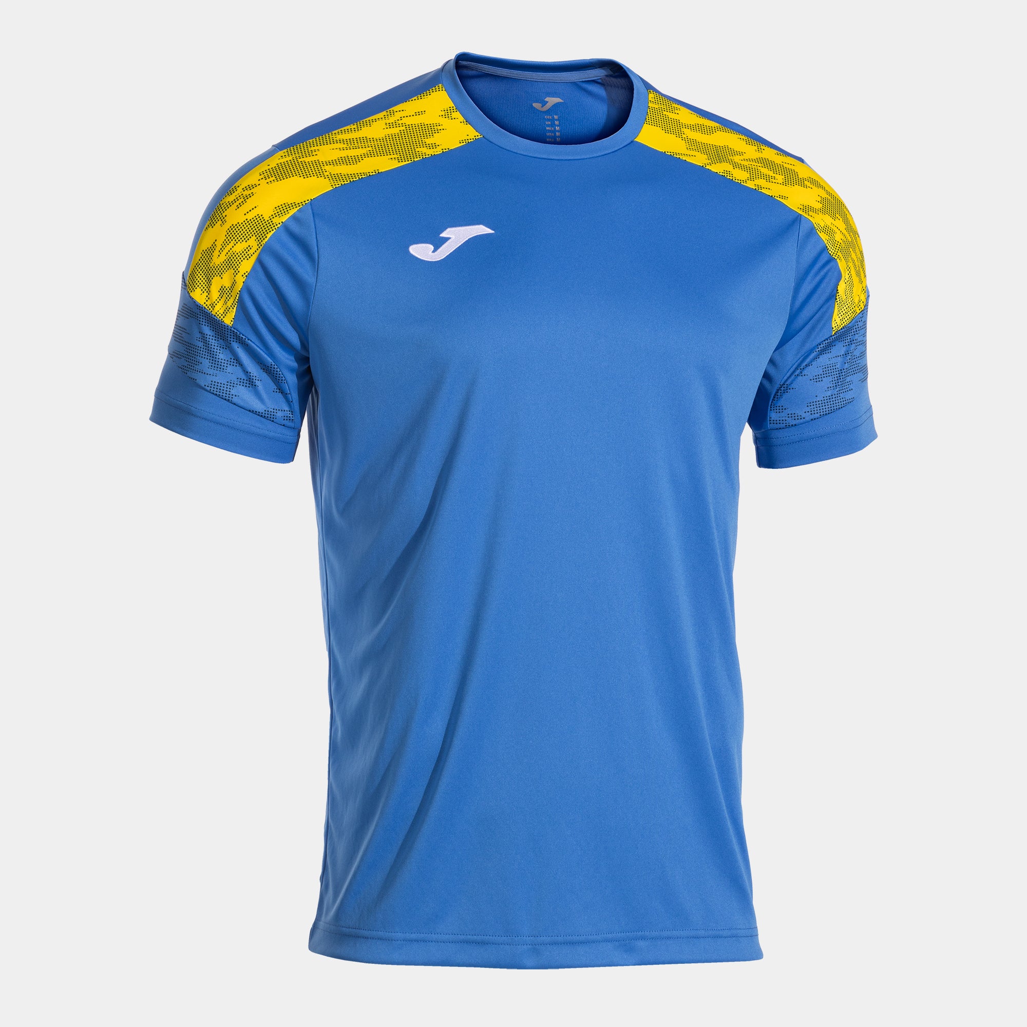 Joma Championship Viii Short Sleeve T-Shirt Royal Blue Yellow