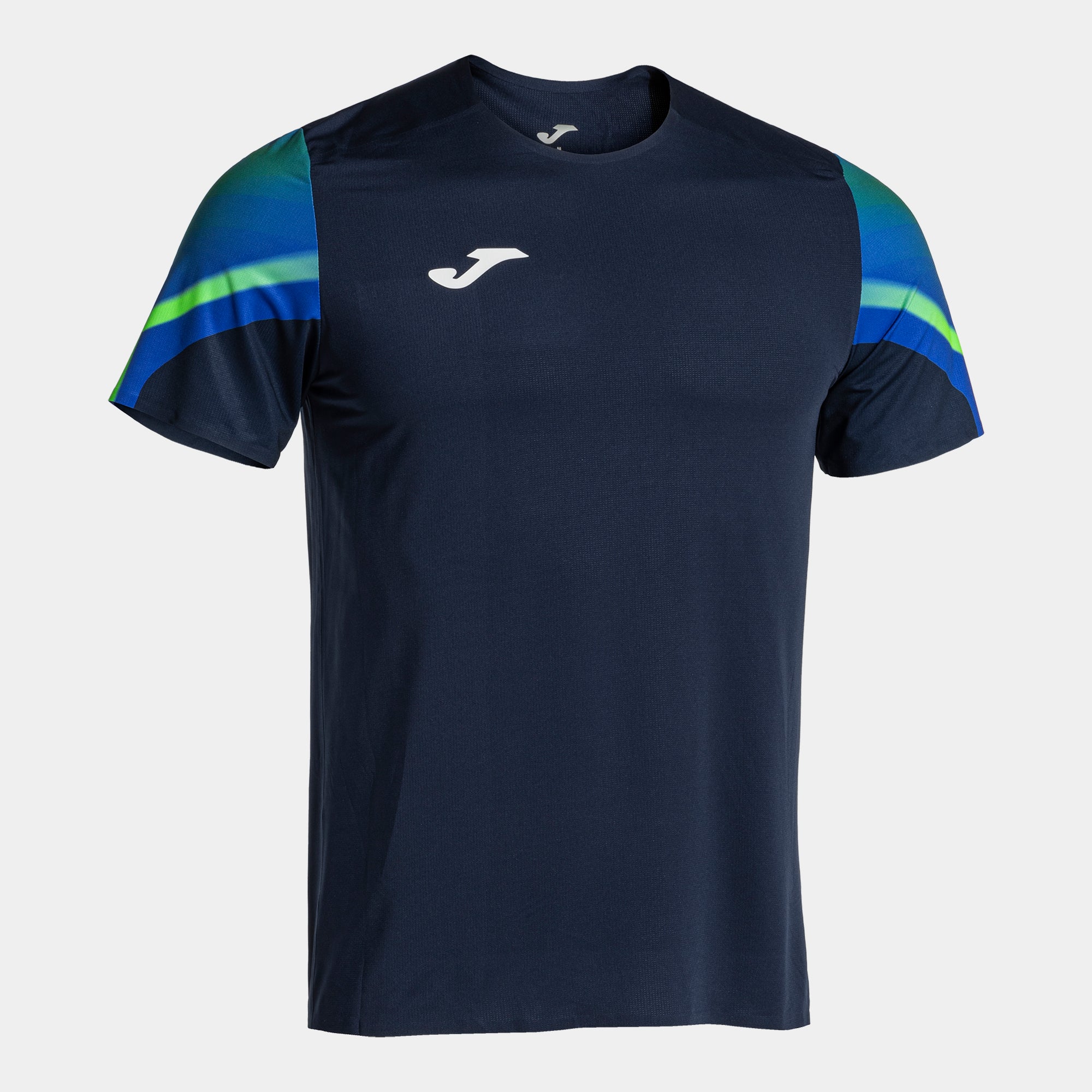 Joma Elite Xi Short Sleeve T-Shirt Navy Fluor Green