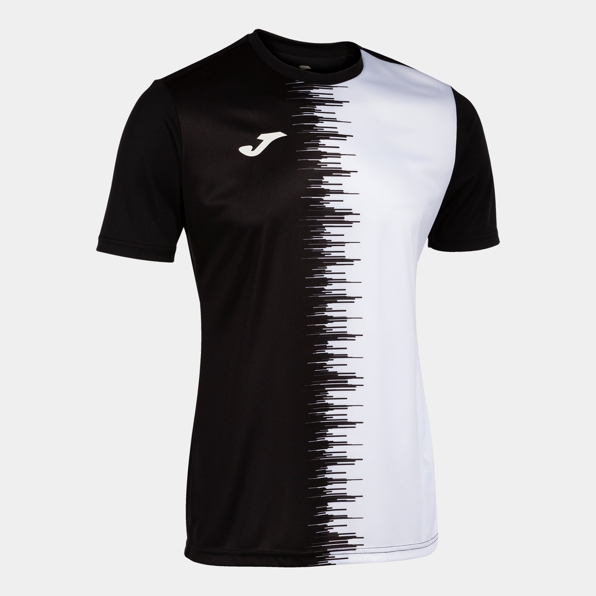 Joma City Ii Short Sleeve T-Shirt Black White