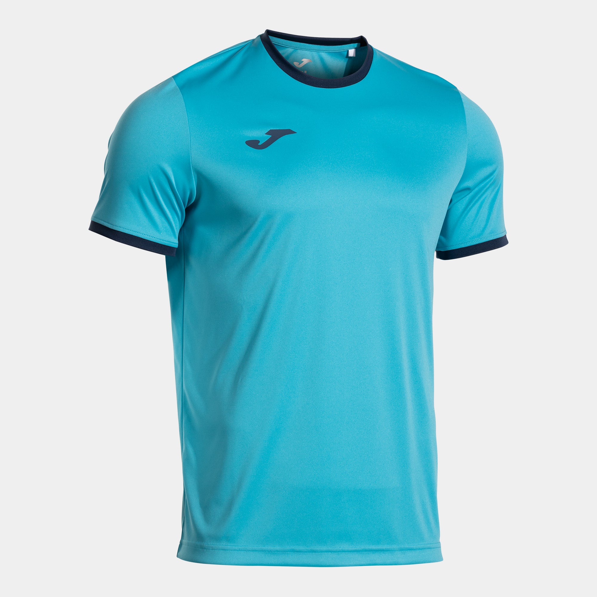 COMBI PREMIUM SHORT SLEEVE T-SHIRT FLUOR TURQUOISE NAVY BLUE - Joma CAMISETA - Lancashire Teamwear
