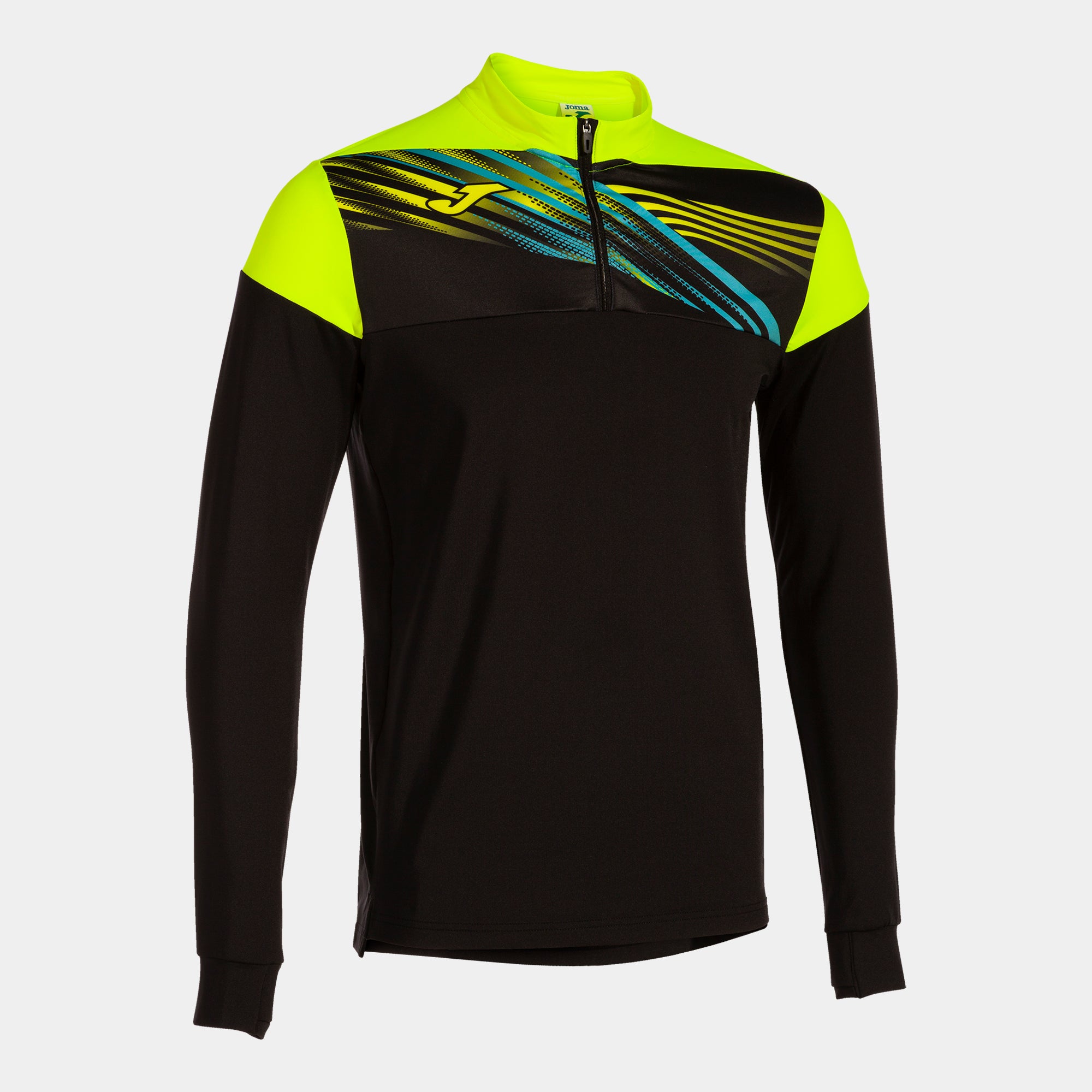 Joma Elite X Sweatshirt Black Fluor Yellow