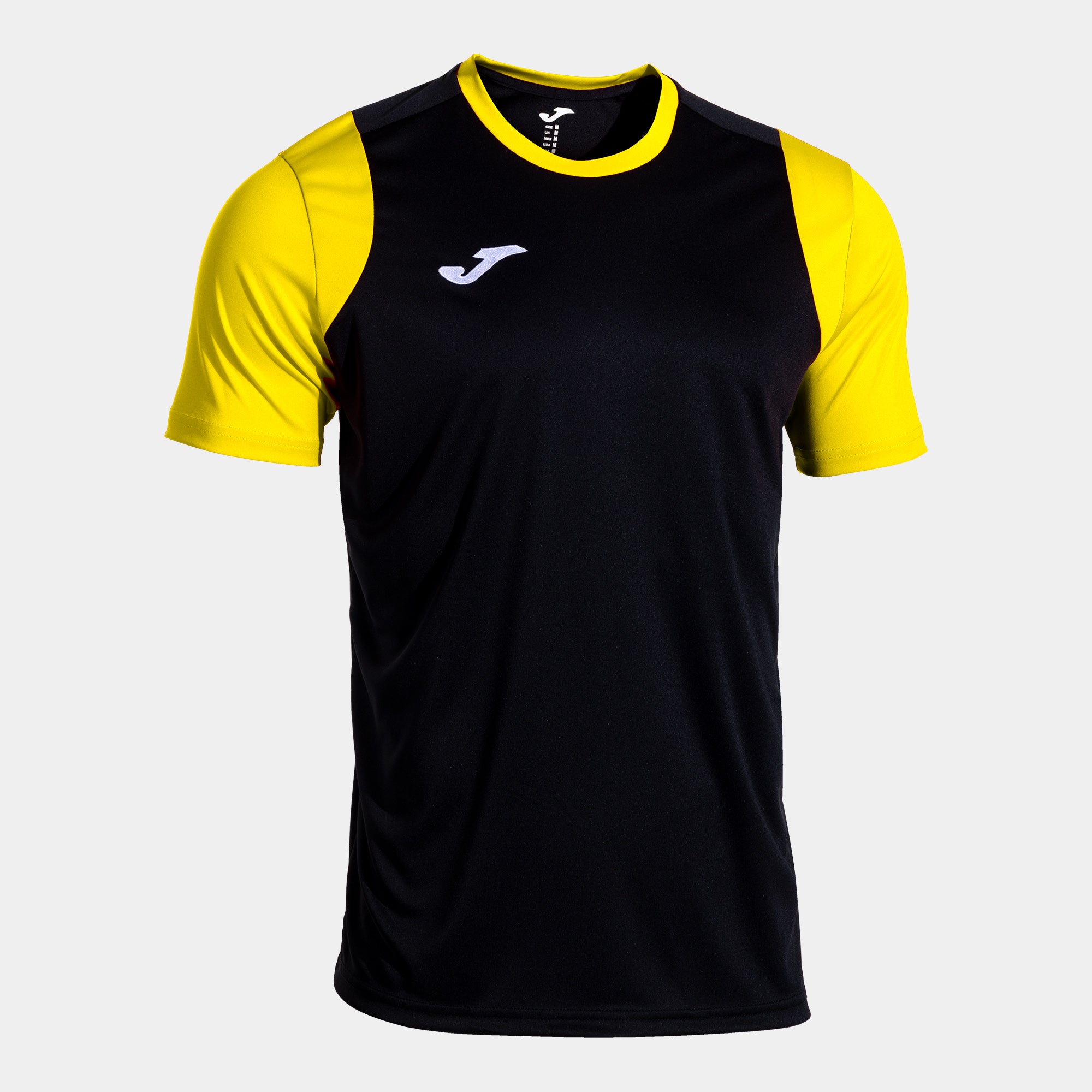 Joma Final Basket Iii Short Sleeve T-Shirt Black Yellow