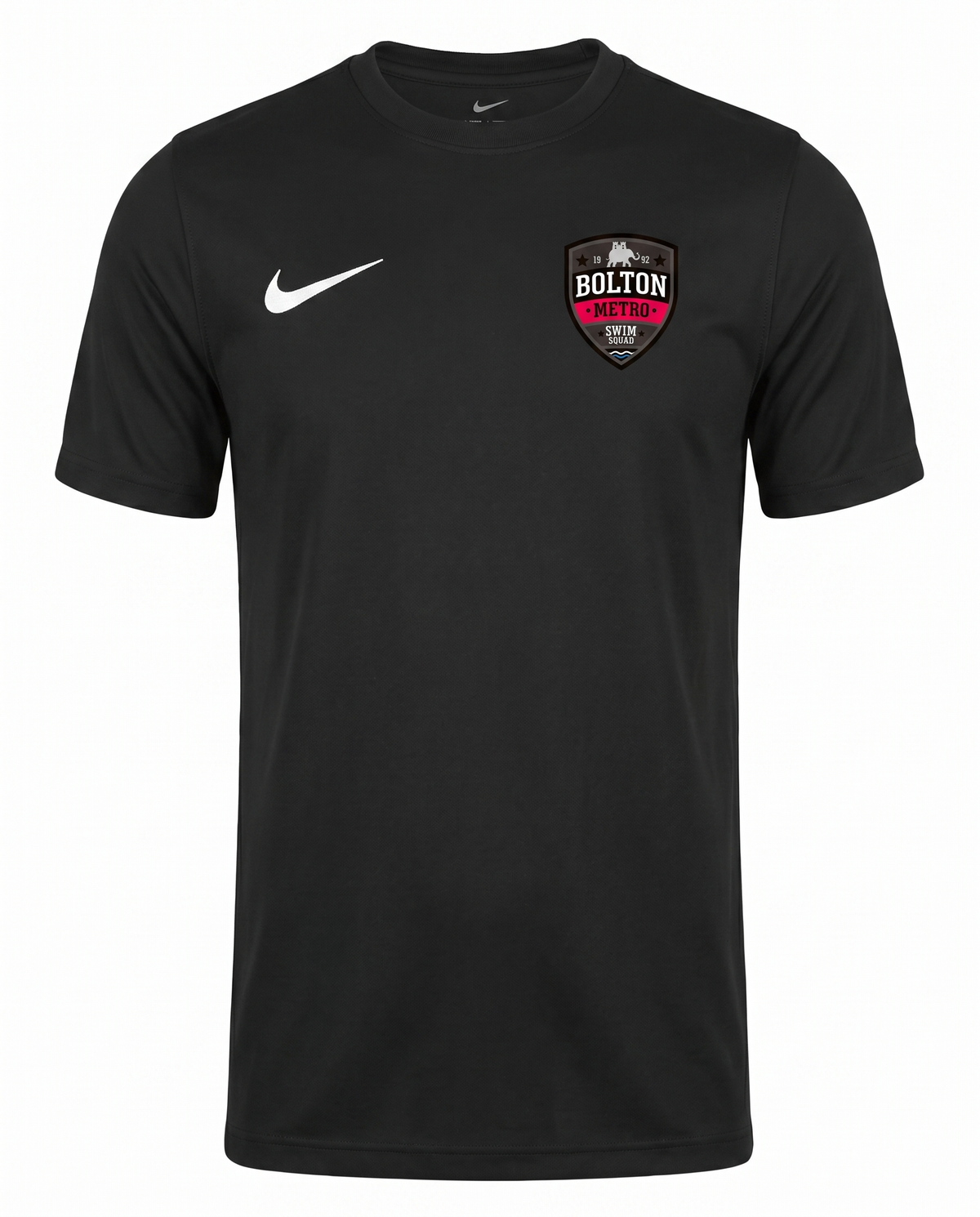 Bolton Metro Nike Dri-FIT Park VIII Short-Sleeve Shirt with club badge – Junior (Supporters)