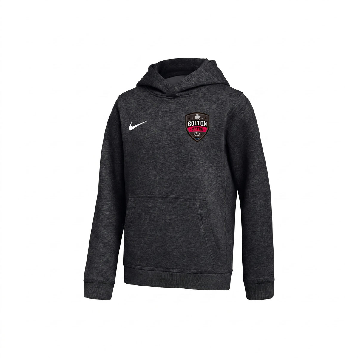 Bolton Metro Nike Park 26 Fleece Pullover Hoodie with club badge – Junior