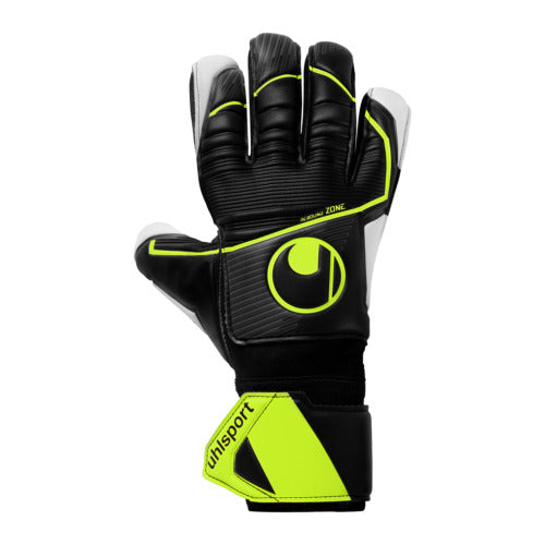 uhlsport Supersoft HN Flex Frame Goalkeeper Gloves – Black